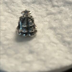 Elegant Silver Christmas tree charm